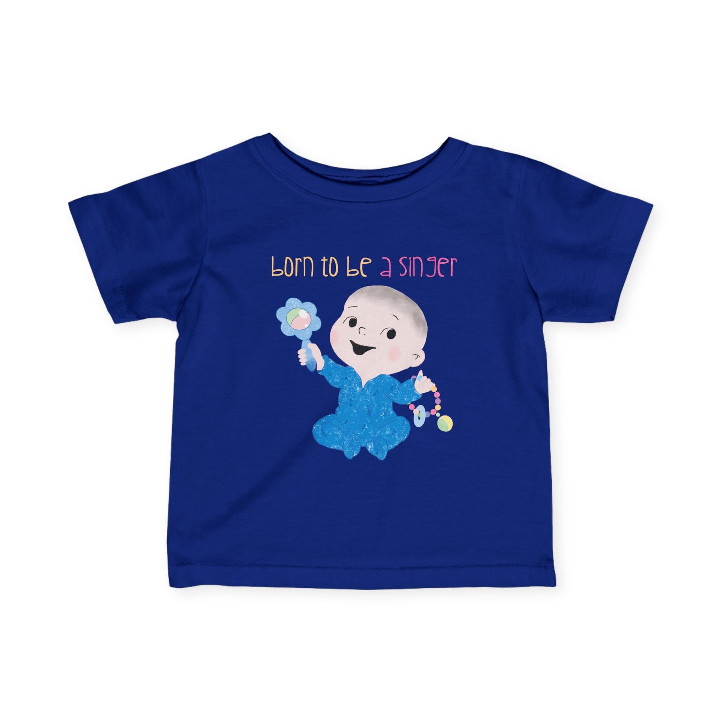Humorous Baby T-Shirt – ‘Baby Jams, All Day’ Funny Infant Tee for Music Fans, Adorable Rockstar Gift
