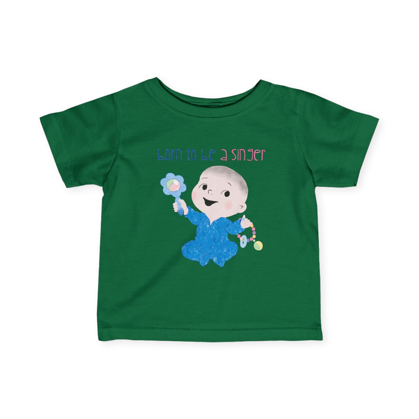 Humorous Baby T-Shirt – ‘Baby Jams, All Day’ Funny Infant Tee for Music Fans, Adorable Rockstar Gift