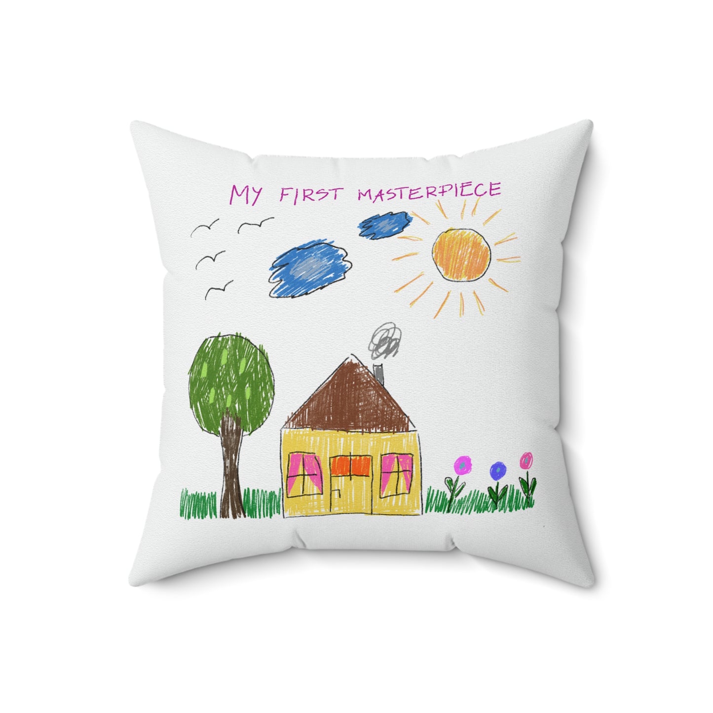 Double-Sided Indoor Pillow - Pint-sized Picasso!