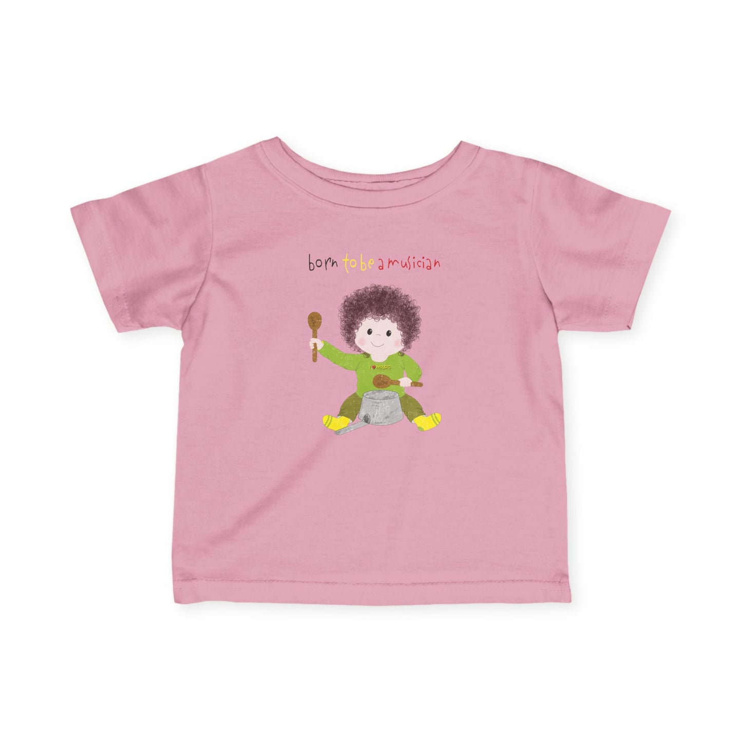 Funny Baby Musician T-Shirt – Born to Be a Musician Infant & Toddler Tee, Cute Music Baby Gift, First Birthday Outfit Idea