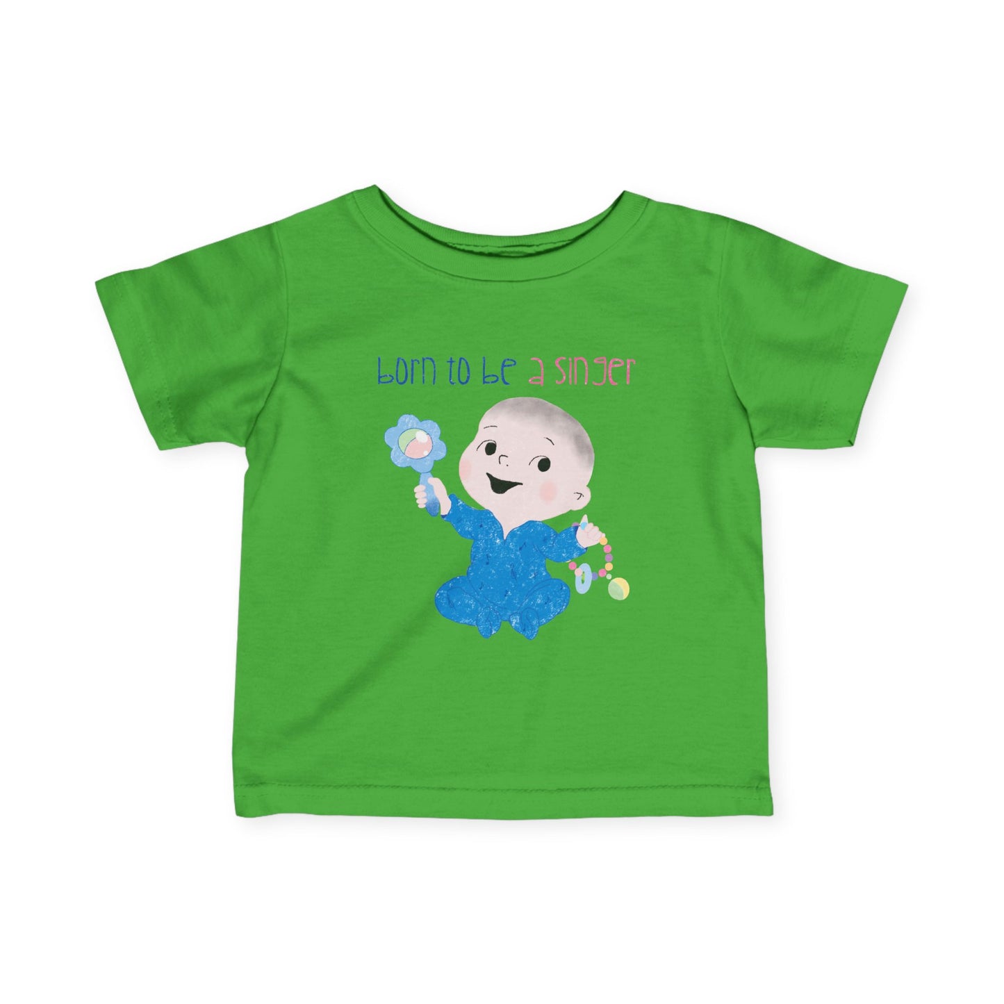 Humorous Baby T-Shirt – ‘Baby Jams, All Day’ Funny Infant Tee for Music Fans, Adorable Rockstar Gift