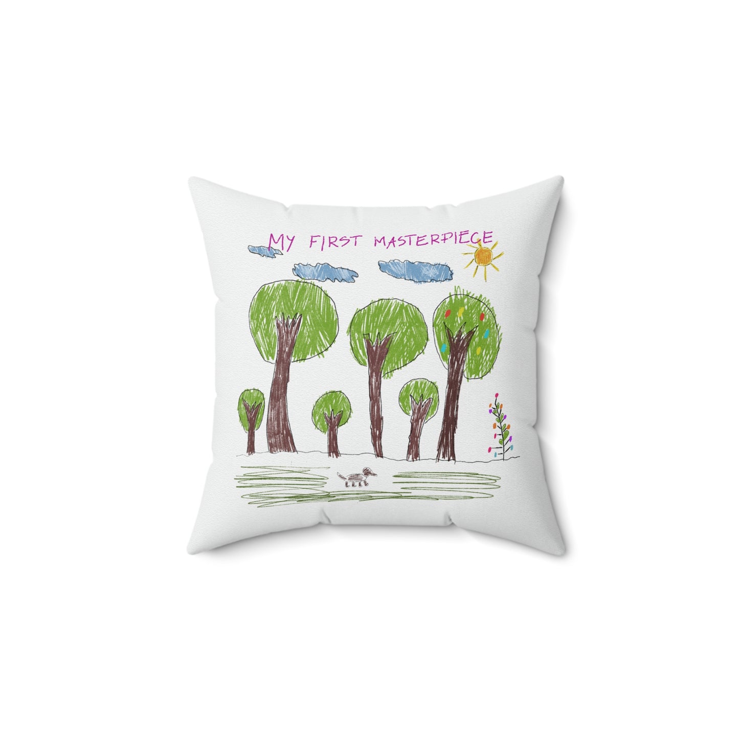 Double-Sided Indoor Pillow - Pint-sized Picasso!