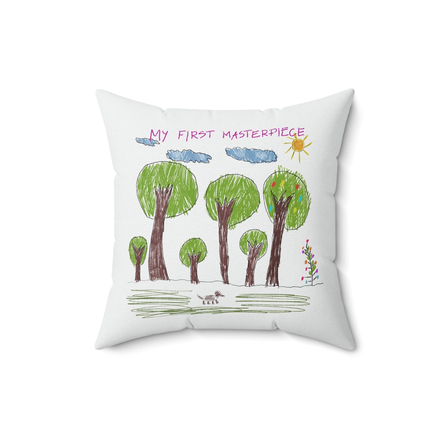 Double-Sided Indoor Pillow - Pint-sized Picasso!