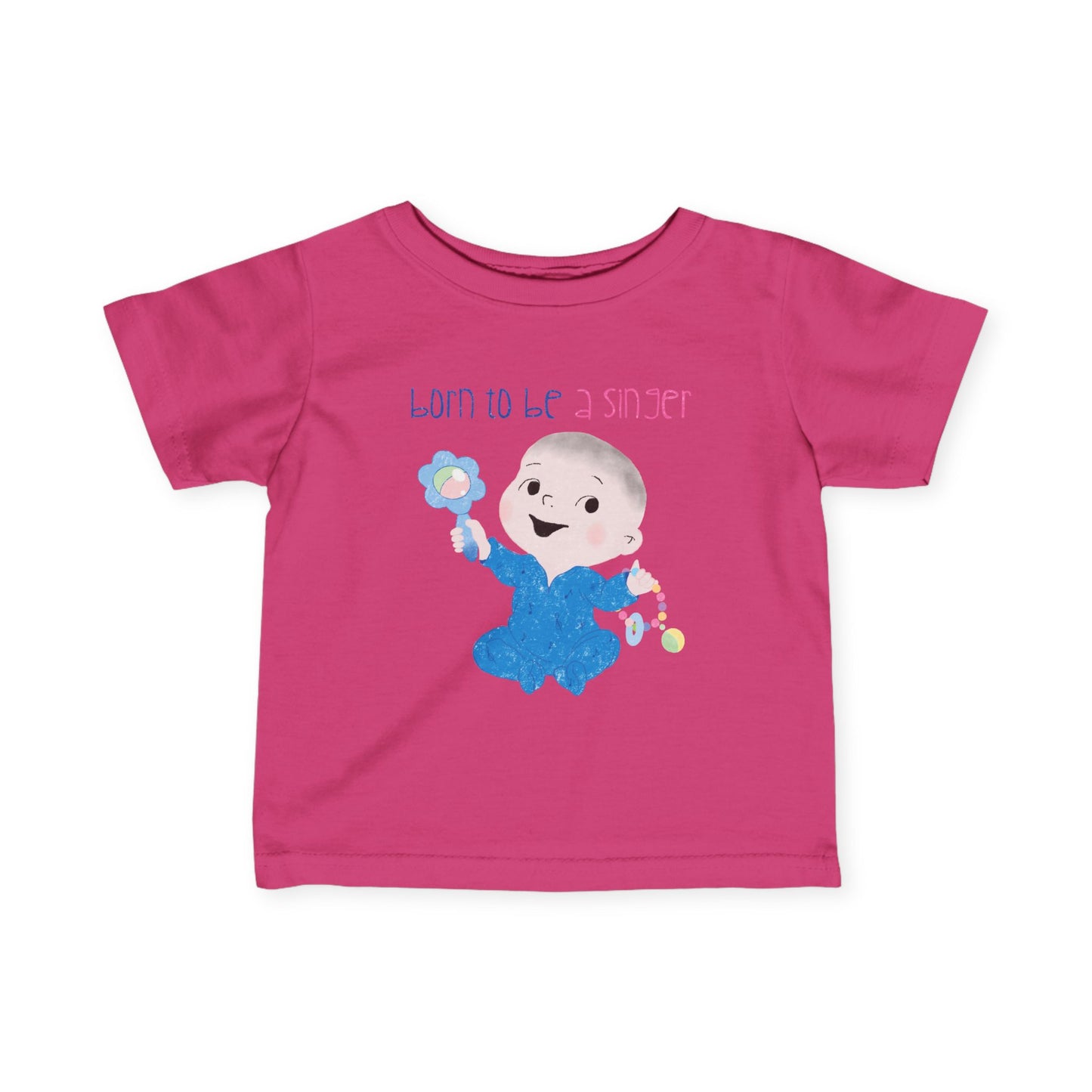 Humorous Baby T-Shirt – ‘Baby Jams, All Day’ Funny Infant Tee for Music Fans, Adorable Rockstar Gift