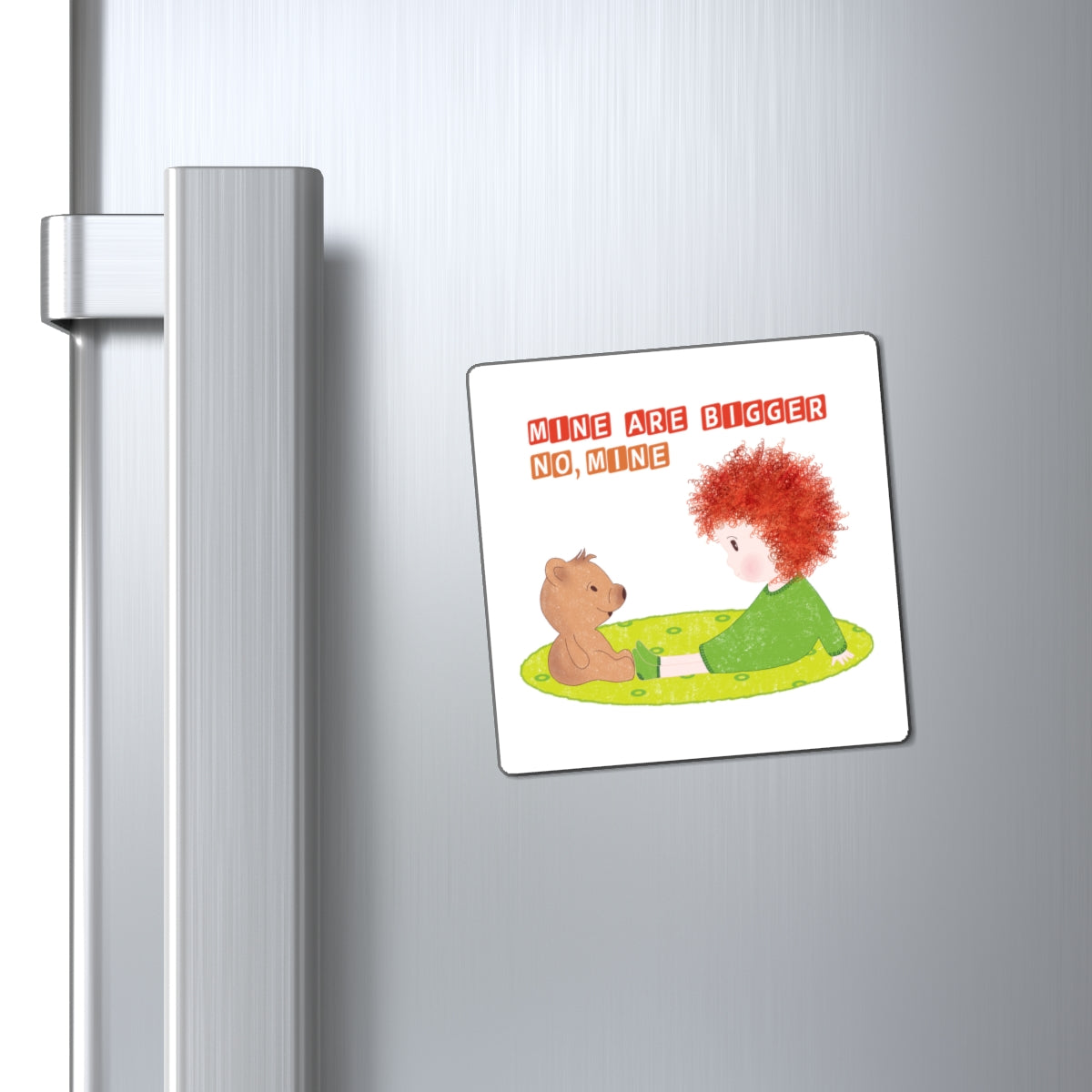 One of a Kind Fridge Magnet - Size Matters... in Cuteness