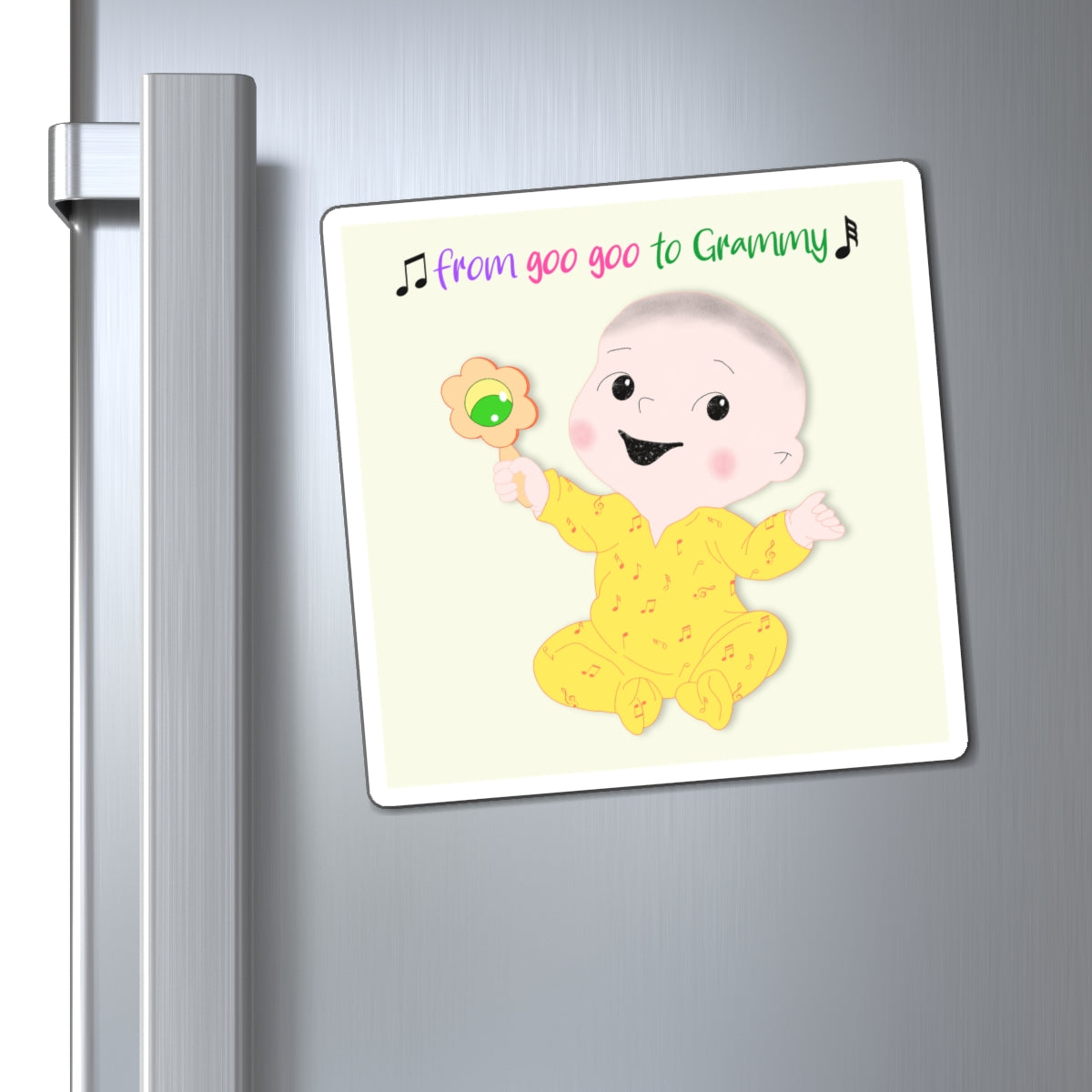 Funny Singer Baby Fridge Magnet (Boy) | Kitchen Decor USA