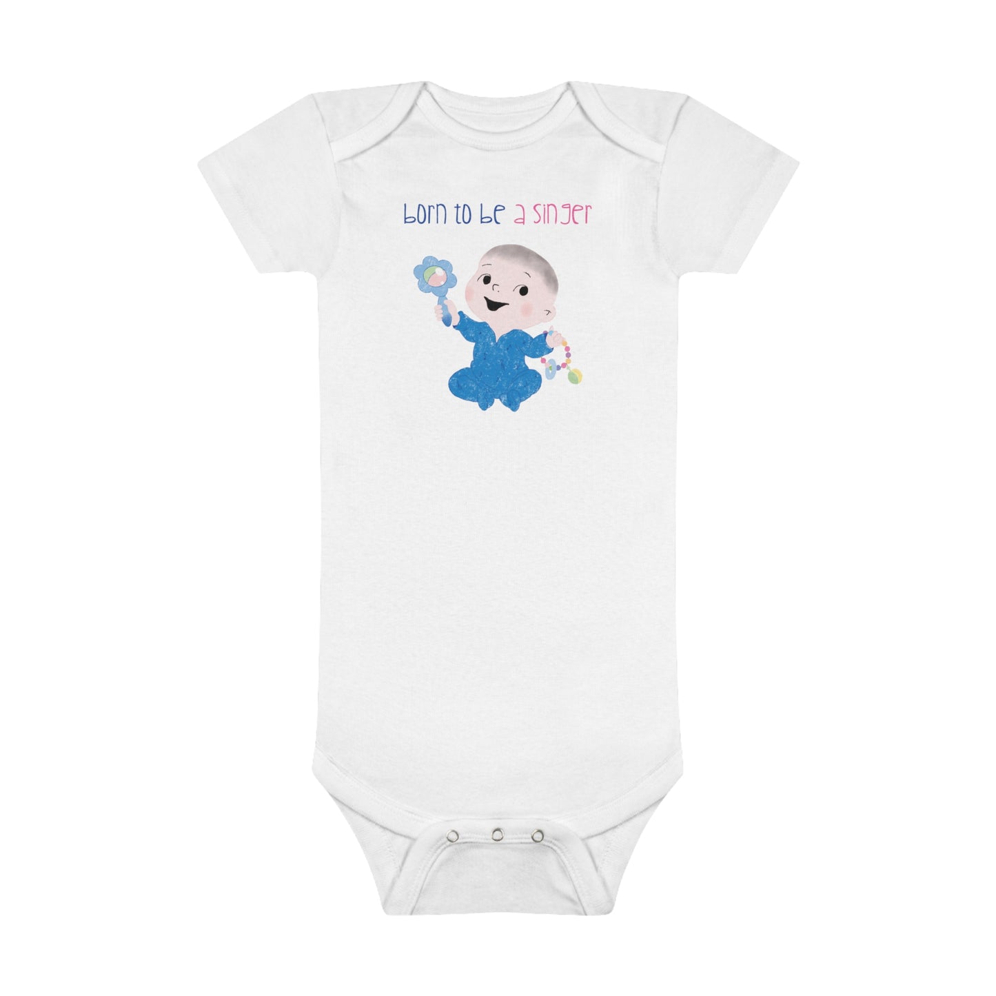 Baby Short Sleeve Onesie® - SINGER (BOY)