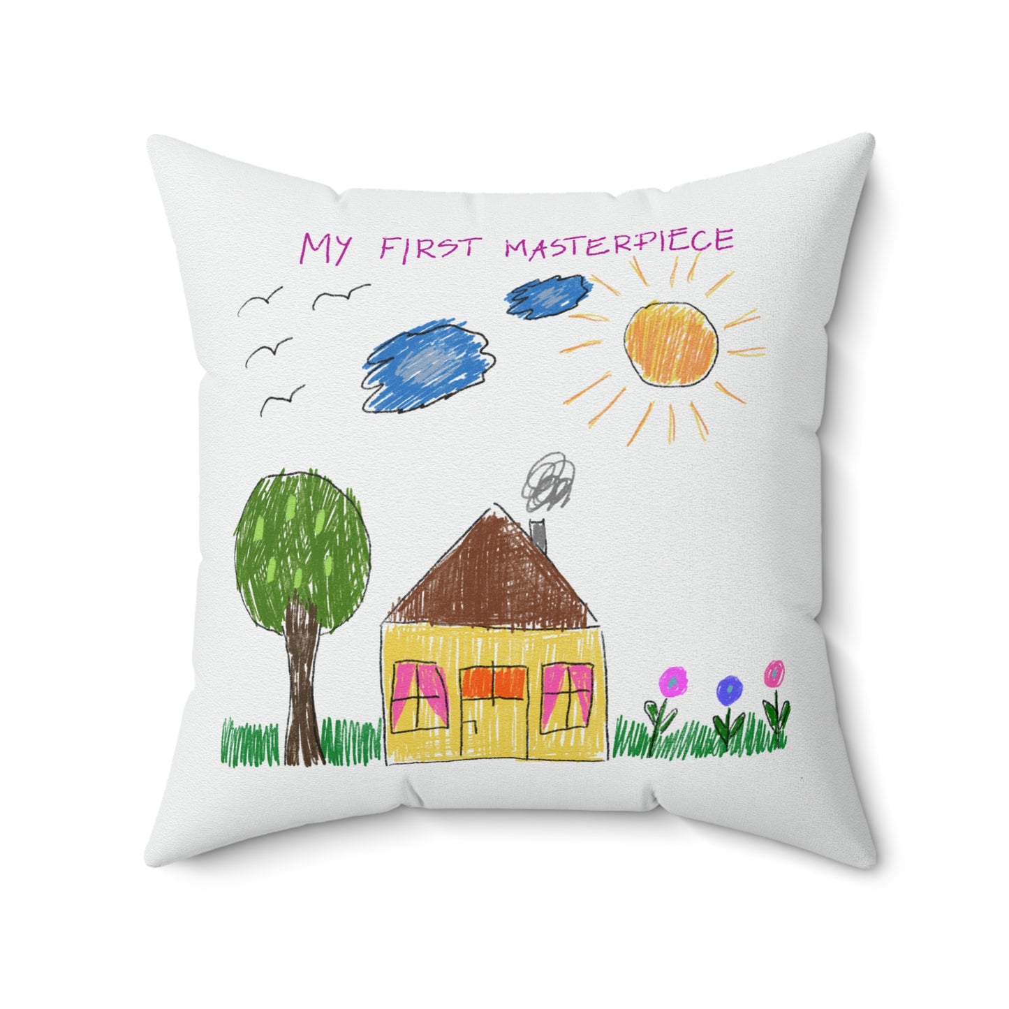 Double-Sided Indoor Pillow - Pint-sized Picasso!