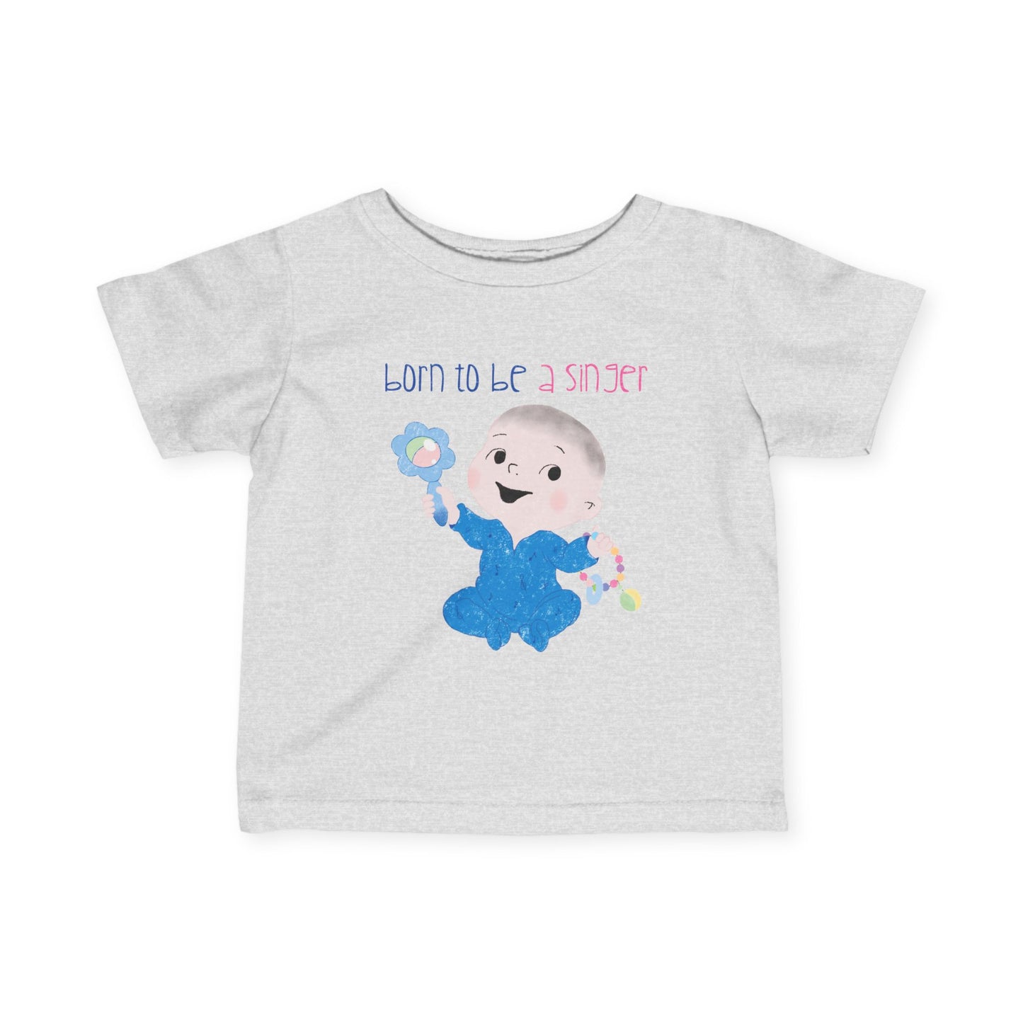 Humorous Baby T-Shirt – ‘Baby Jams, All Day’ Funny Infant Tee for Music Fans, Adorable Rockstar Gift