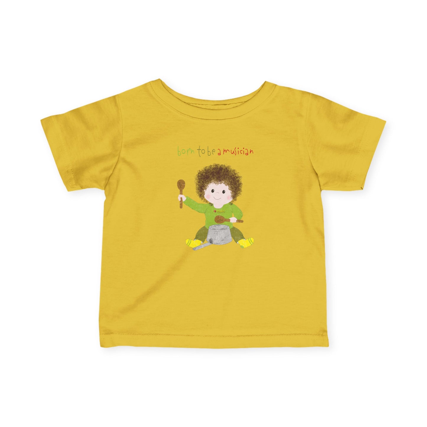 Funny Baby Musician T-Shirt – Born to Be a Musician Infant & Toddler Tee, Cute Music Baby Gift, First Birthday Outfit Idea