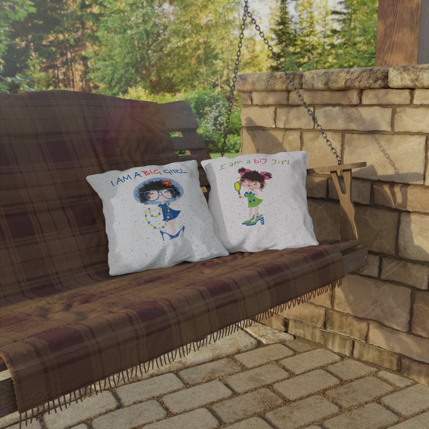 Double-Sided Outdoor Pillow - Twice the Adorable!