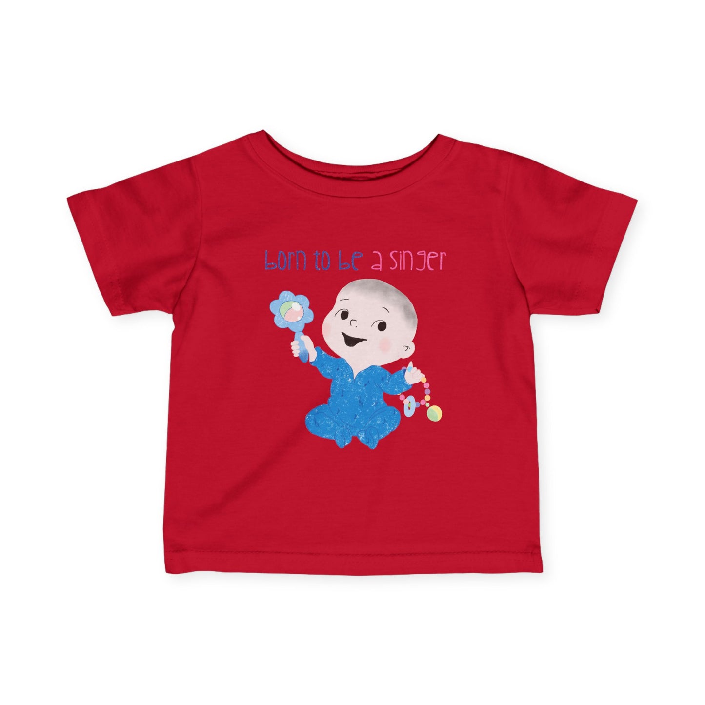 Humorous Baby T-Shirt – ‘Baby Jams, All Day’ Funny Infant Tee for Music Fans, Adorable Rockstar Gift