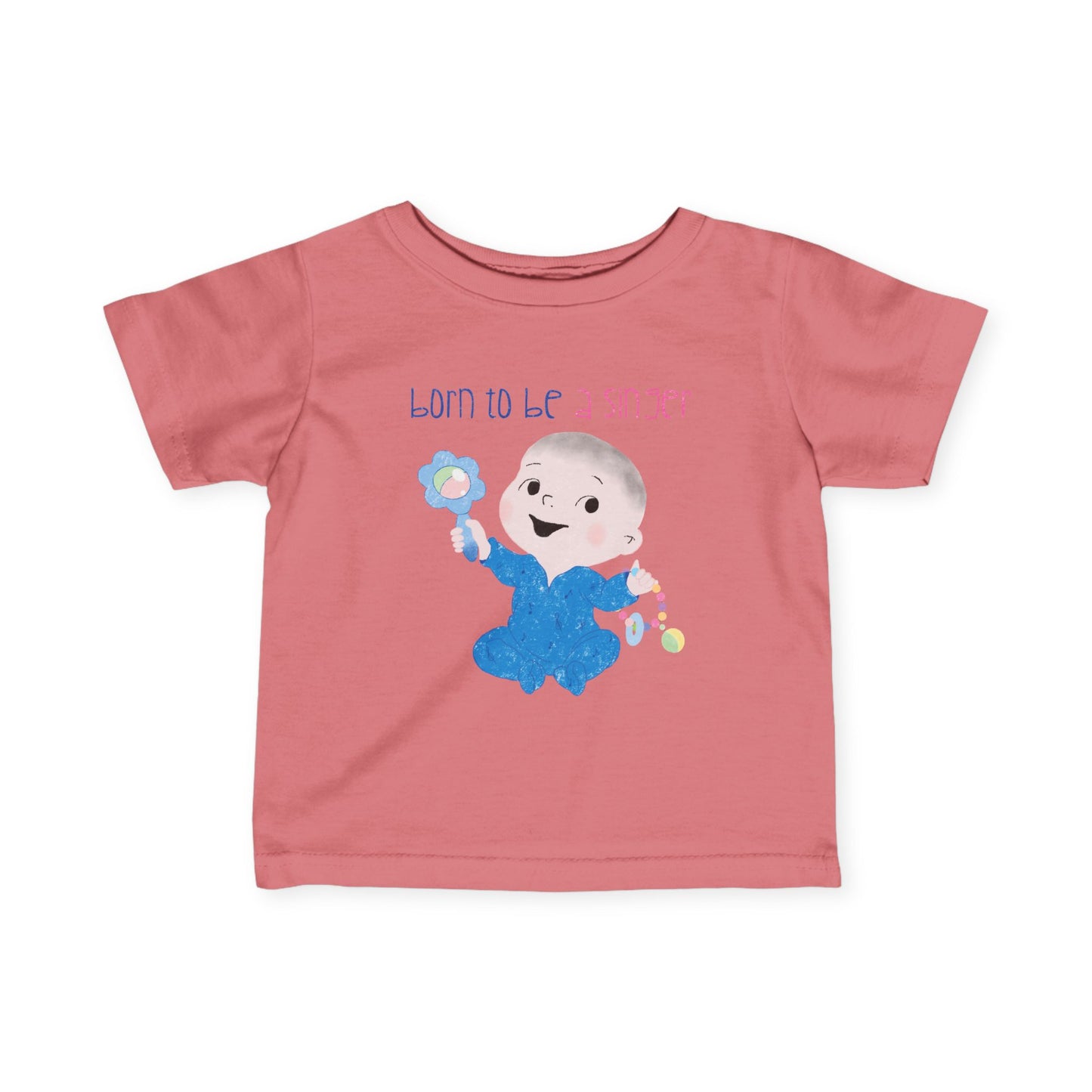 Humorous Baby T-Shirt – ‘Baby Jams, All Day’ Funny Infant Tee for Music Fans, Adorable Rockstar Gift