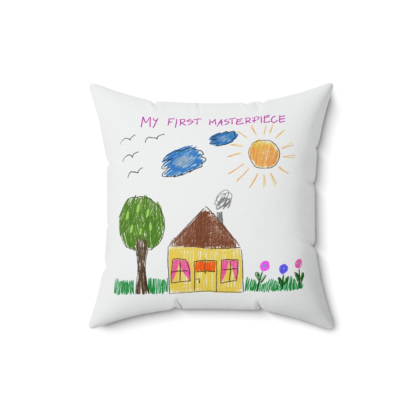 Double-Sided Indoor Pillow - Pint-sized Picasso!