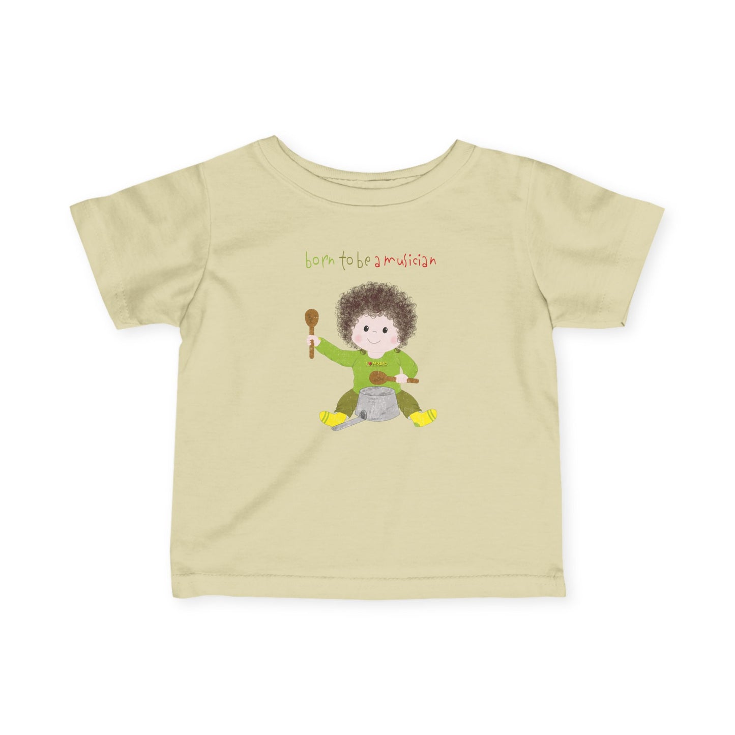 Funny Baby Musician T-Shirt – Born to Be a Musician Infant & Toddler Tee, Cute Music Baby Gift, First Birthday Outfit Idea