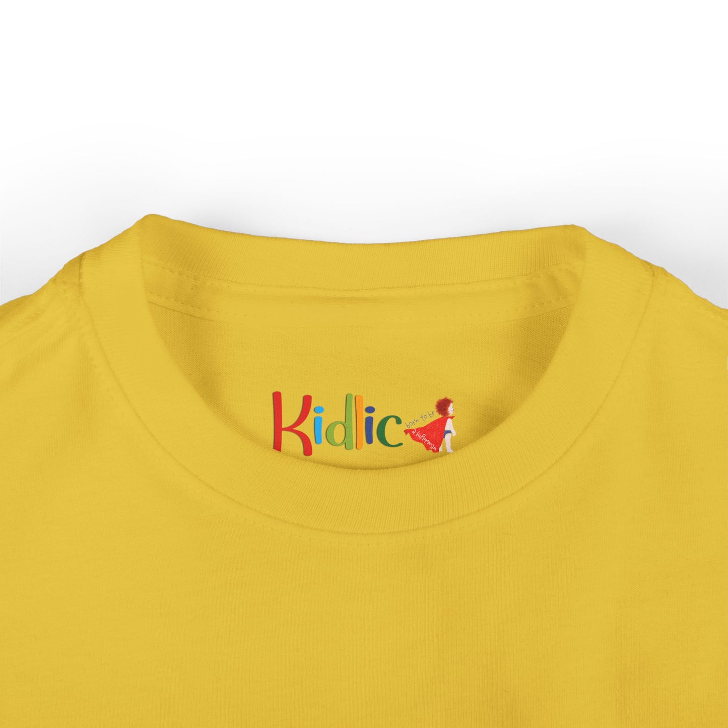 Funny Superhero Baby Shirt – Yellow Toddler T-Shirt with Cape Design, Infant Birthday Outfit & Baby Shower Gift for Boys