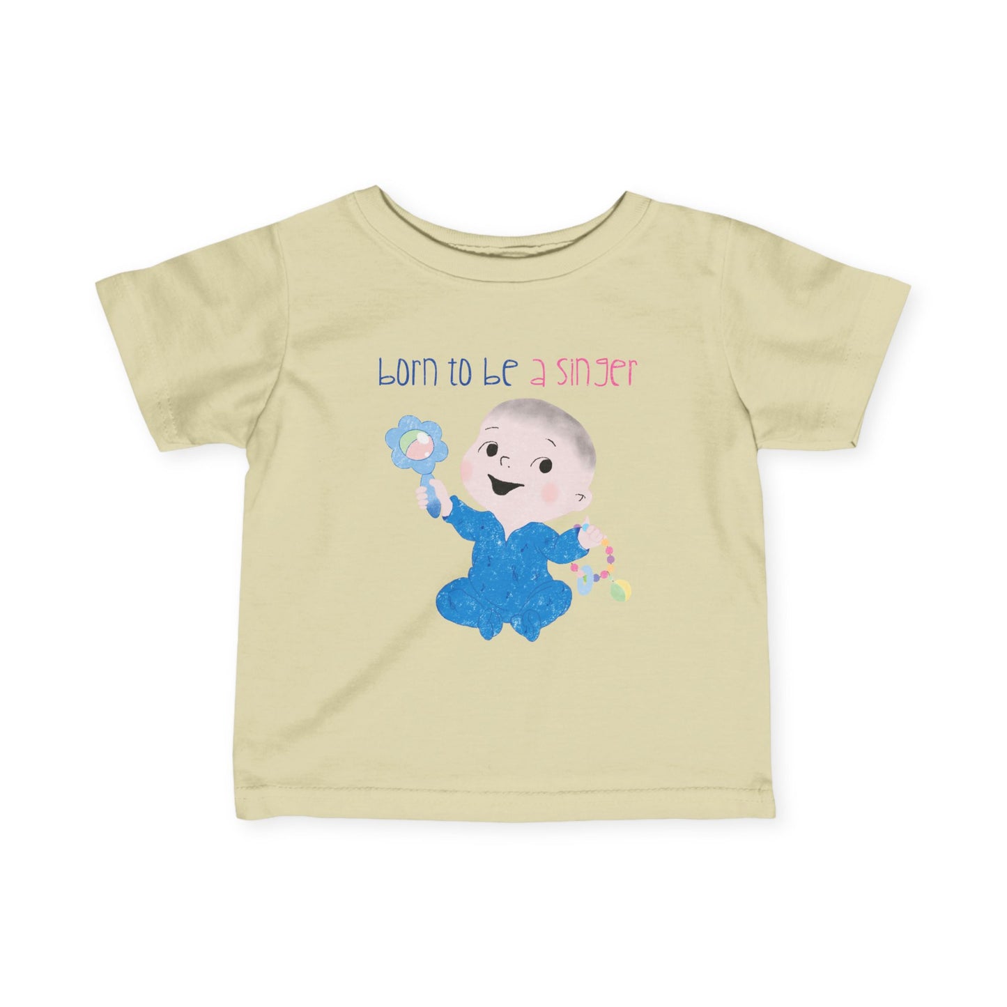 Humorous Baby T-Shirt – ‘Baby Jams, All Day’ Funny Infant Tee for Music Fans, Adorable Rockstar Gift