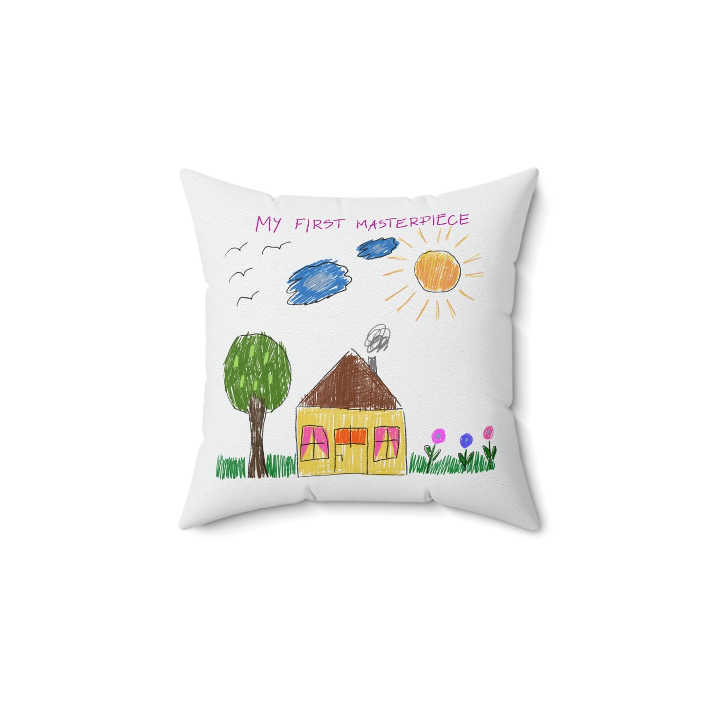 Double-Sided Indoor Pillow - Pint-sized Picasso!