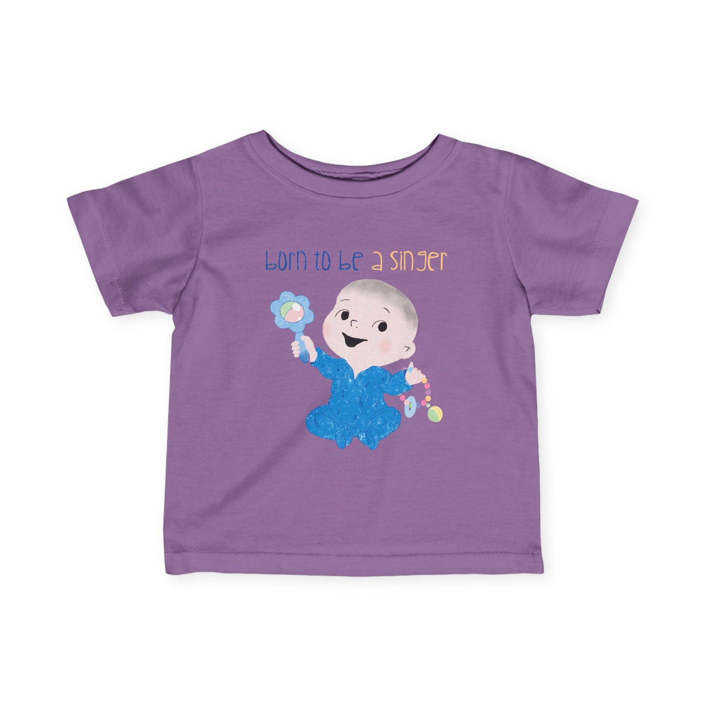 Humorous Baby T-Shirt – ‘Baby Jams, All Day’ Funny Infant Tee for Music Fans, Adorable Rockstar Gift