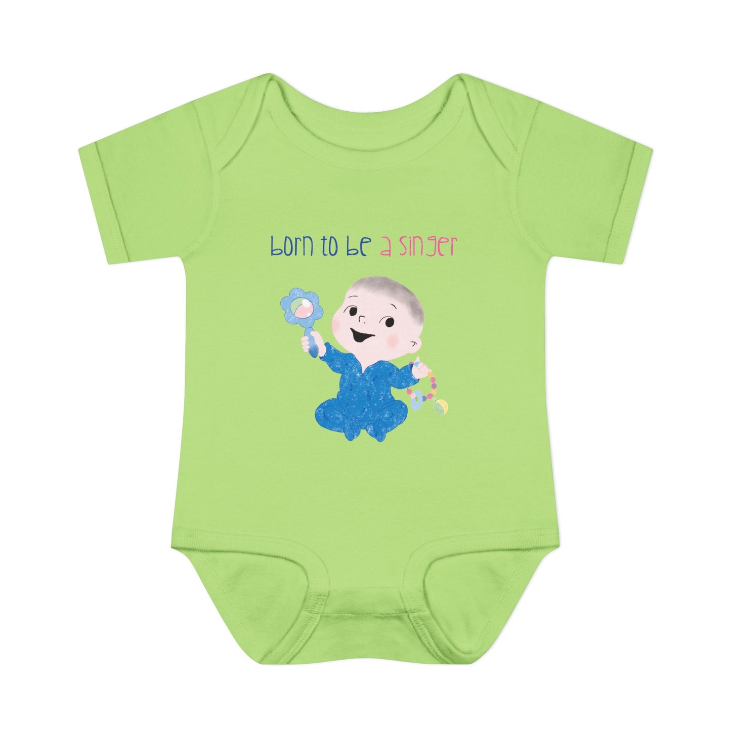 Singer-themed baby bodysuit – newborn outfit for little divas and future pop icons