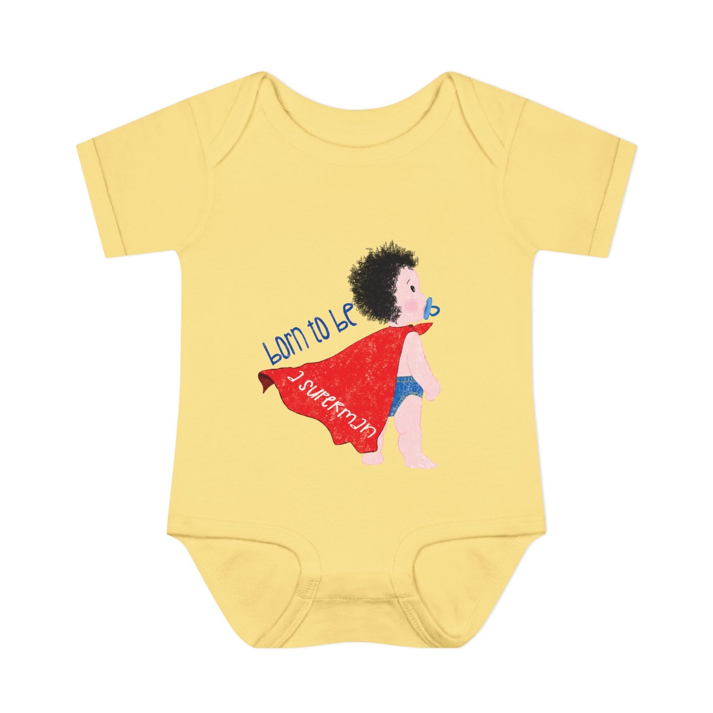 Superhero-themed baby onesie for boys – funny baby shower gift idea
