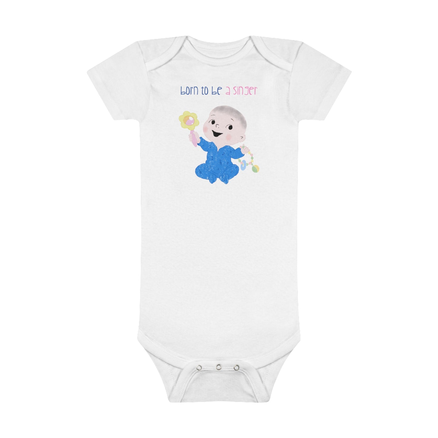 Baby Short Sleeve Onesie® - SINGER (BOY)