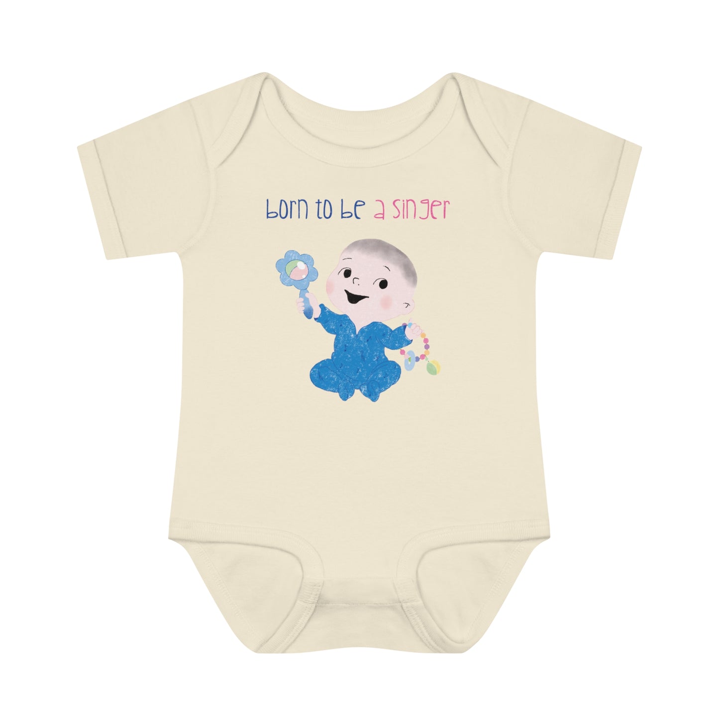 Humorous Infant Rib Bodysuit - First Word: Grammy!