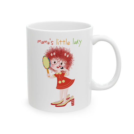 Funny Baby Coffee Mug – Big Girl Baby (Redhead), 11oz & 15oz