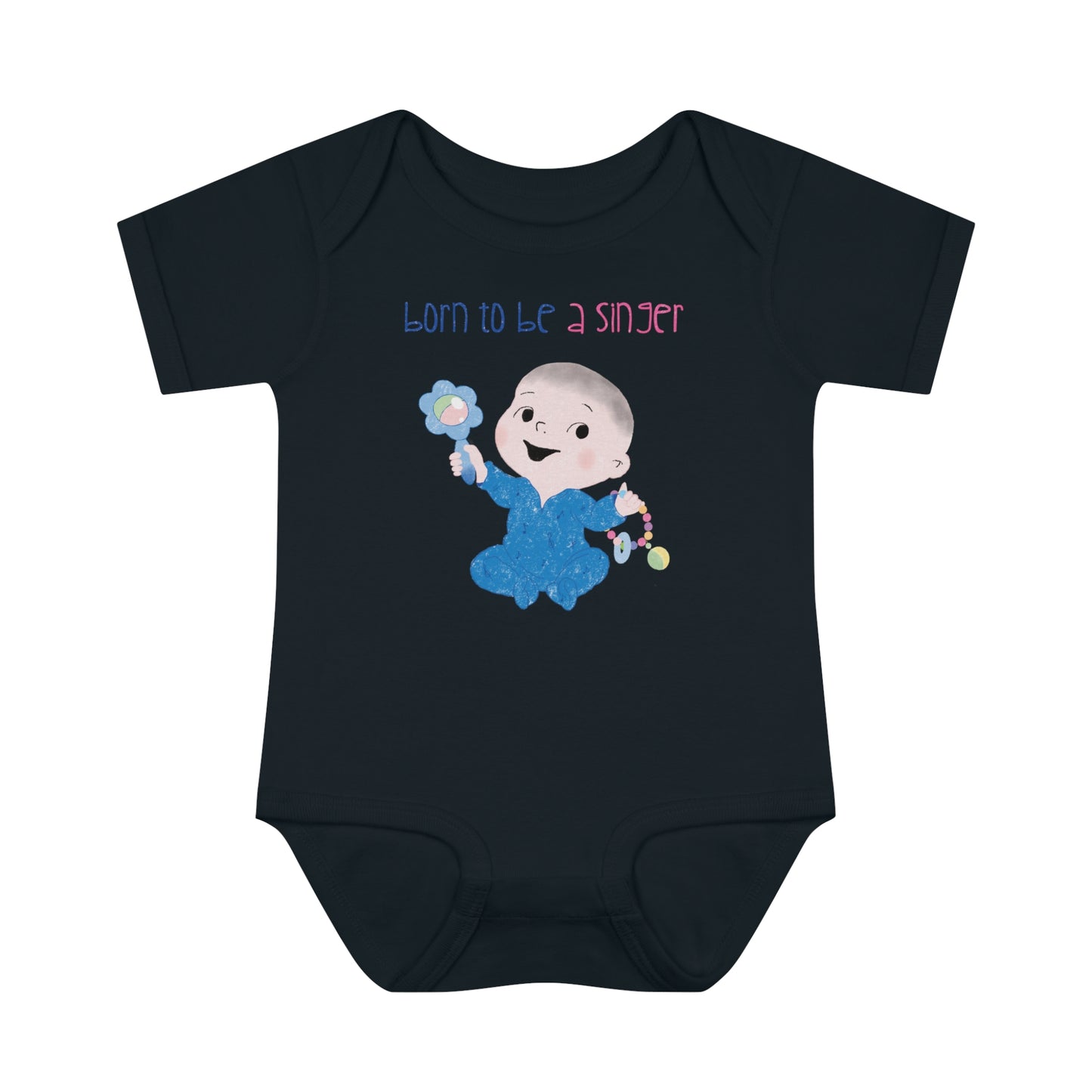 Humorous Infant Rib Bodysuit - First Word: Grammy!