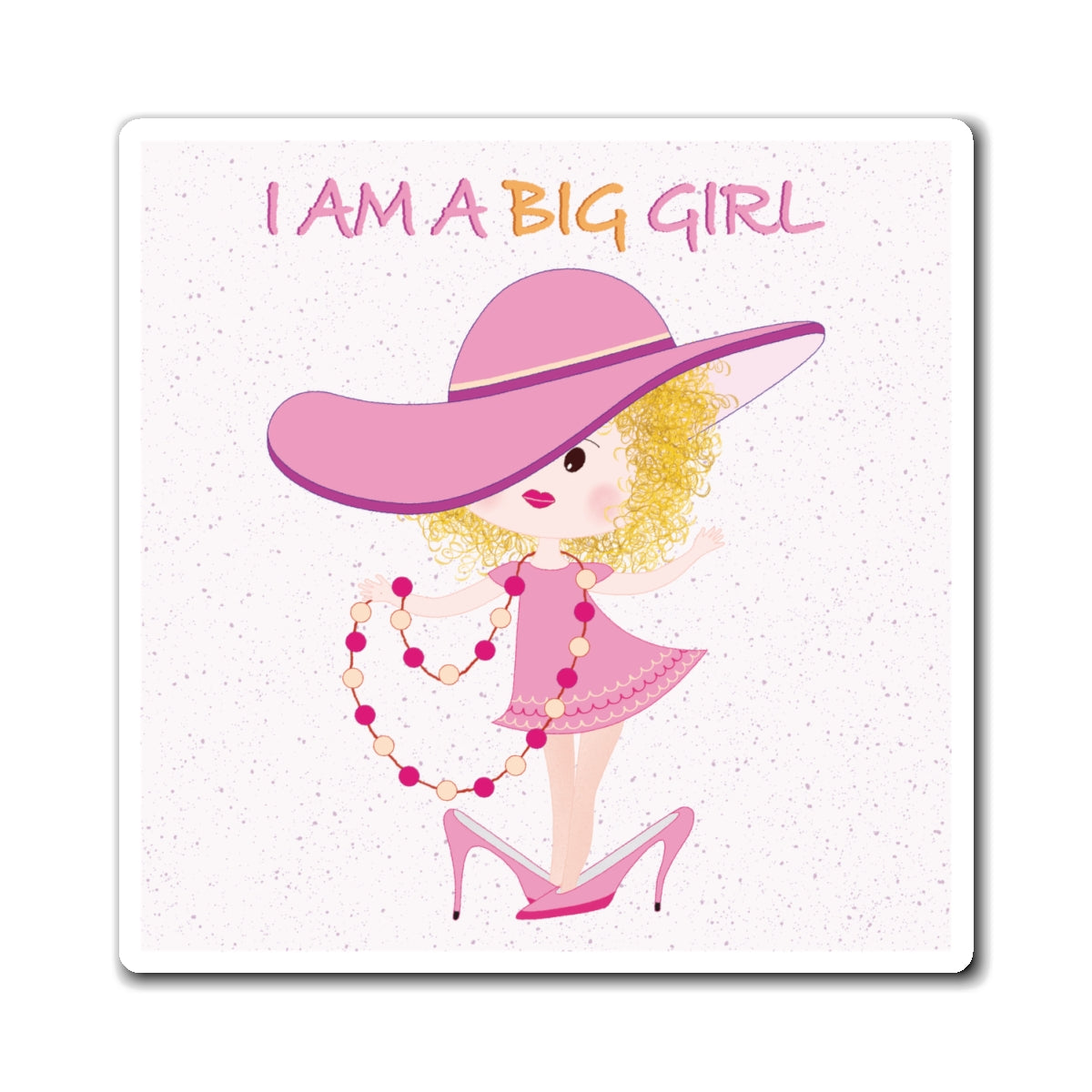 Funny Baby Fridge Magnet – Big Girl Baby (Blonde) | Kitchen Decor USA