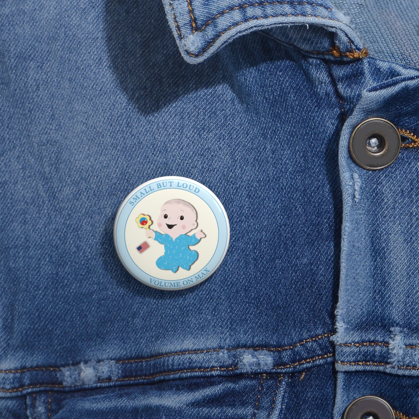 Funny Baby Pin Button – Singer Baby (Boy)