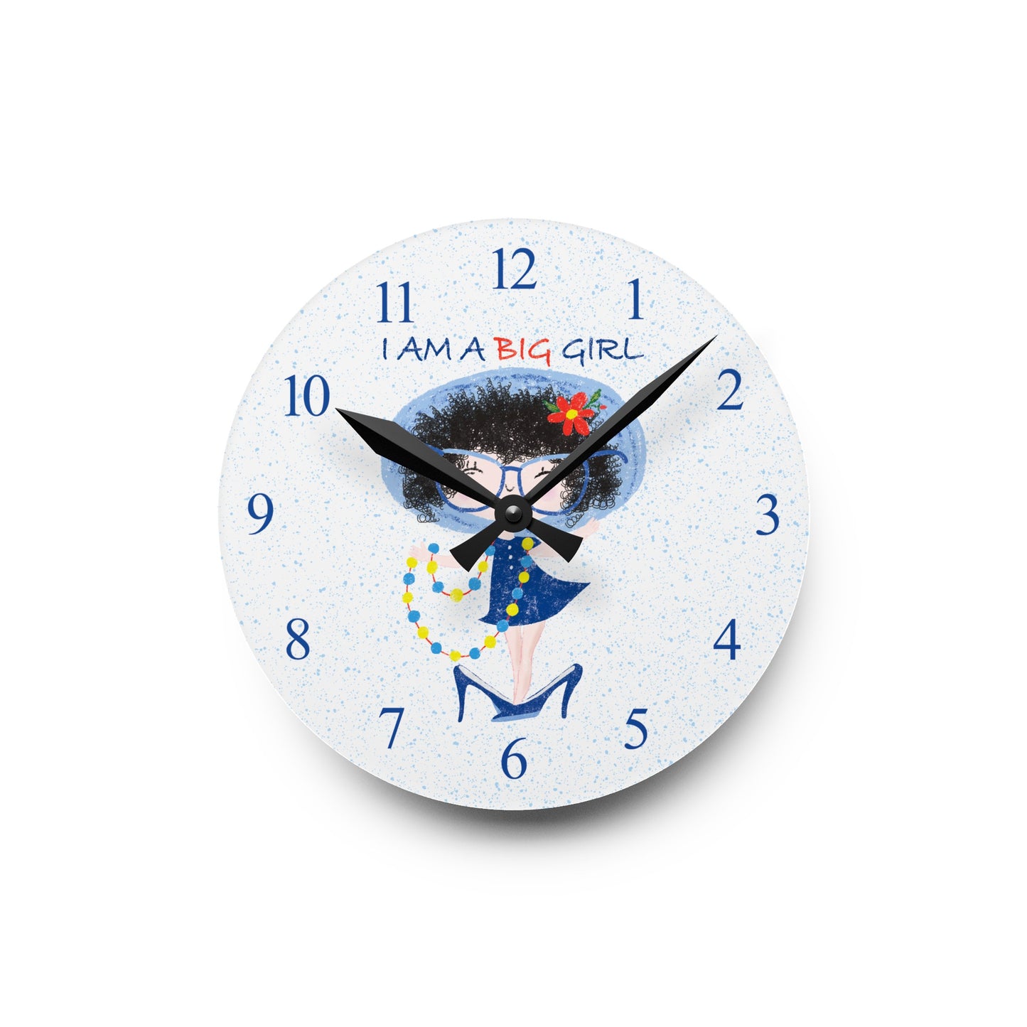 Acrylic Wall Clock - Tick-Tock, Diva O'Clock!