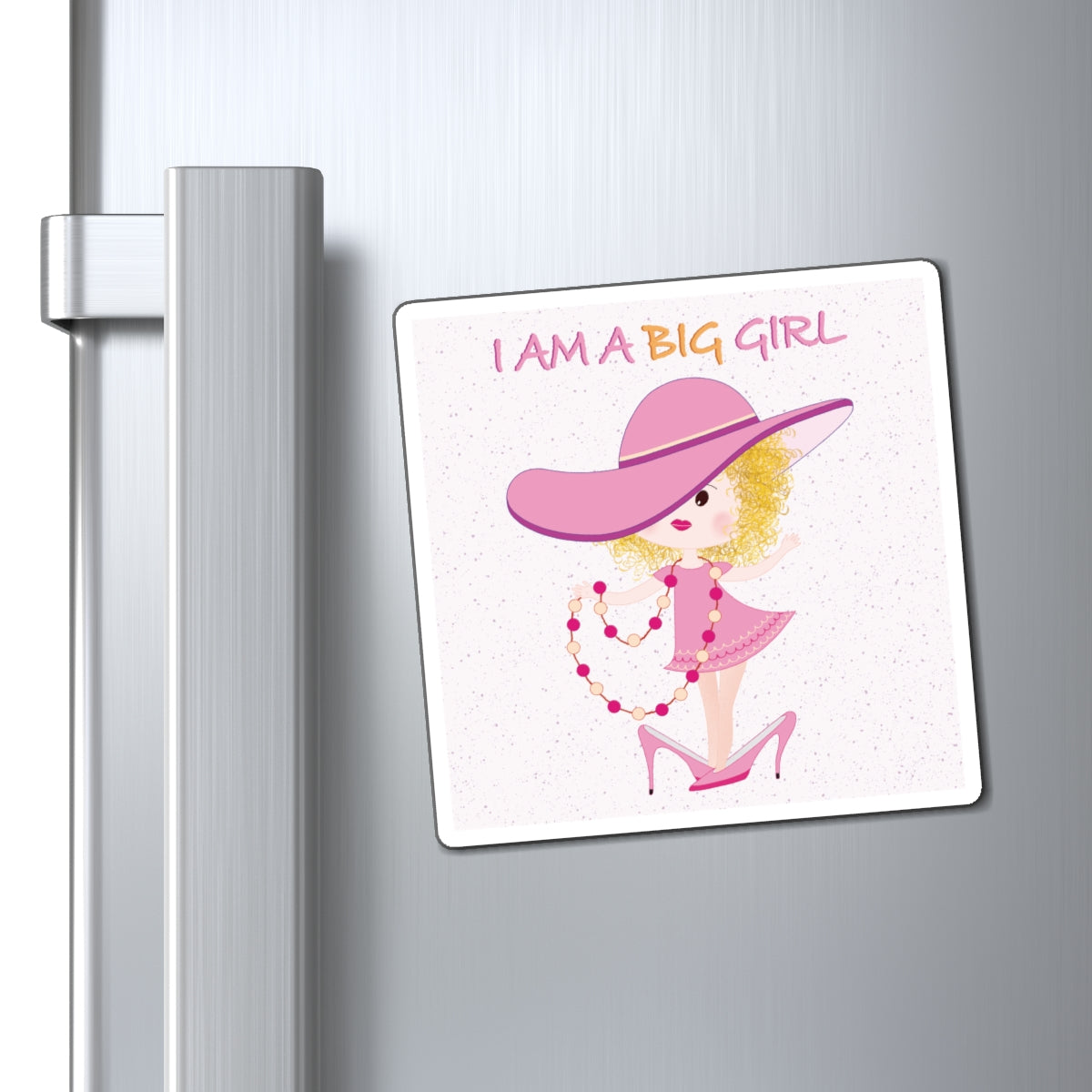 Funny Baby Fridge Magnet – Big Girl Baby (Blonde) | Kitchen Decor USA