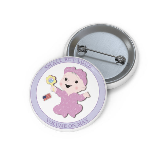 Funny Baby Pin Button – Singer Baby (Girl)