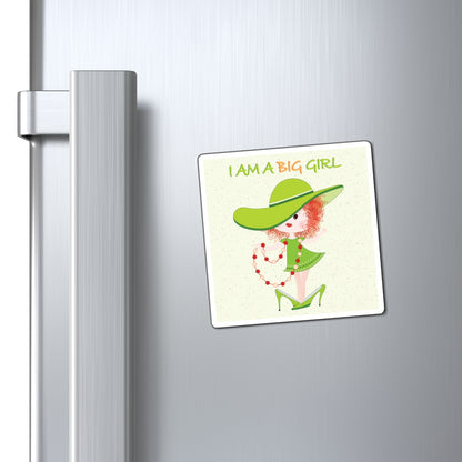 Funny Baby Fridge Magnet – Big Girl Baby (Redhead) | Kitchen Decor USA