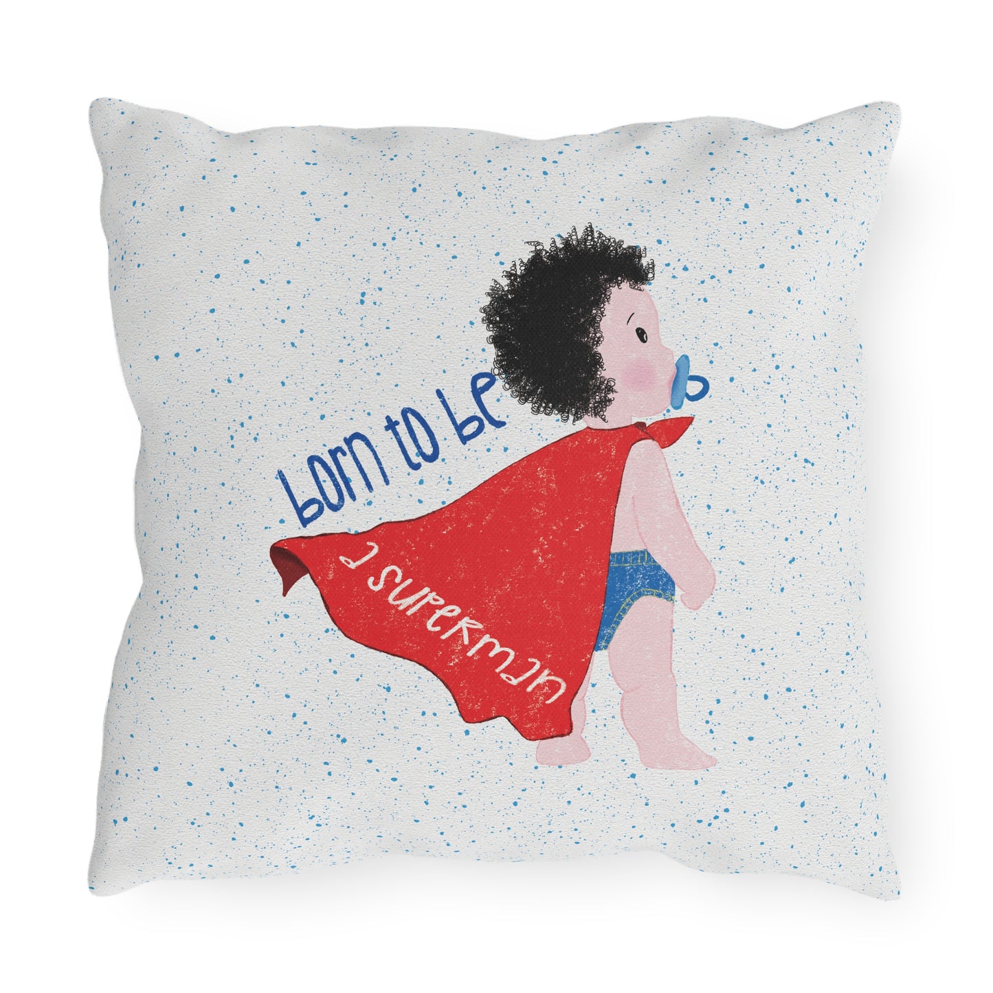 Double-Sided Outdoor Pillow - Super Time, All the Time!