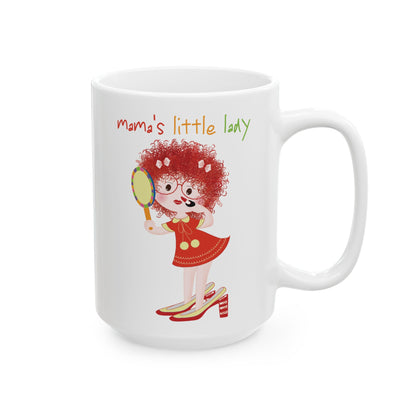 Funny Baby Coffee Mug – Big Girl Baby (Redhead), 11oz & 15oz