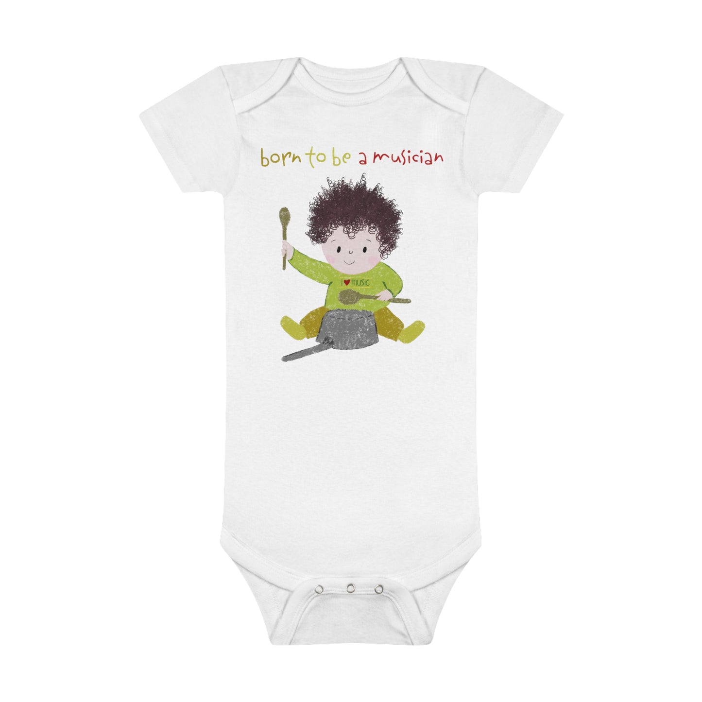 Onesie® Organic Baby Bodysuit - BORN TO BE A MUSICIAN