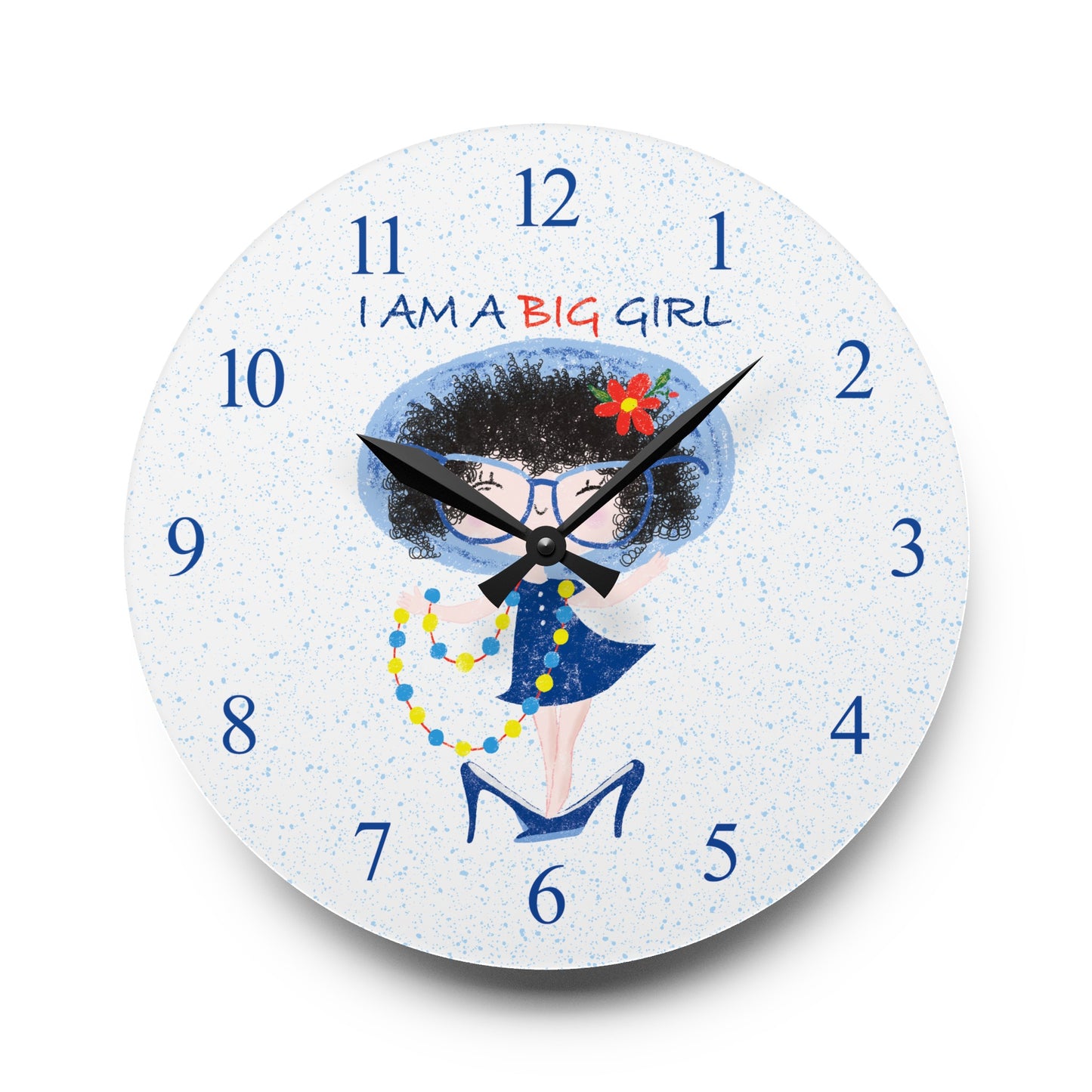 Acrylic Wall Clock - Tick-Tock, Diva O'Clock!