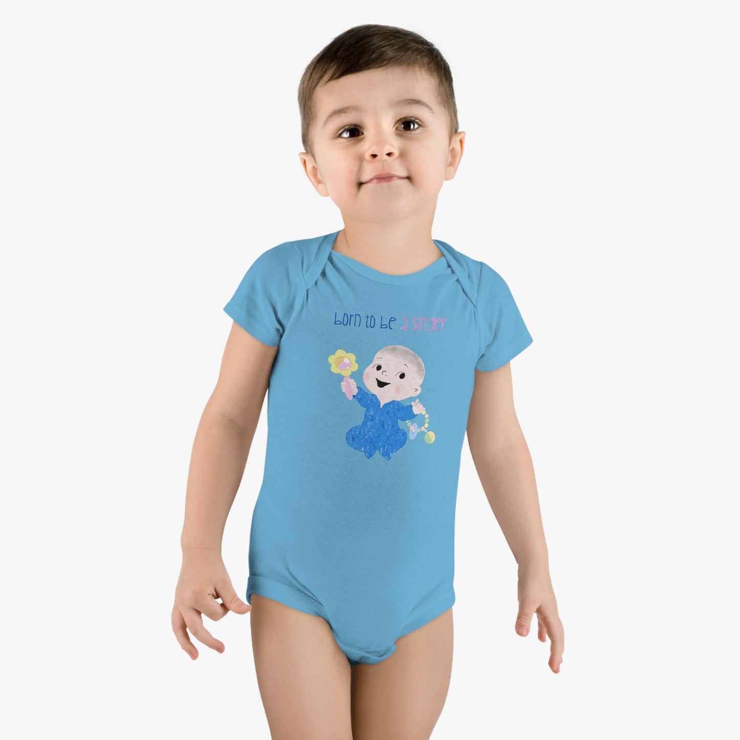 Baby Short Sleeve Onesie® - SINGER (BOY)