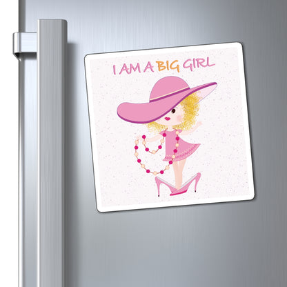 Funny Baby Fridge Magnet – Big Girl Baby (Blonde) | Kitchen Decor USA