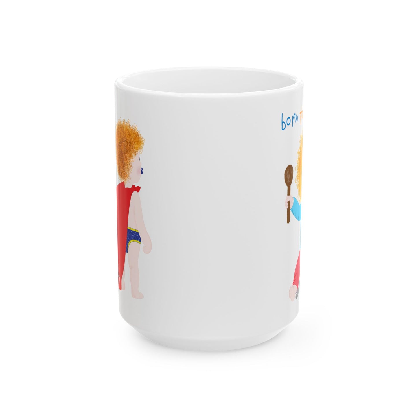 Funny Baby Coffee Mug – Musician Baby (Blonde), 11oz & 15oz