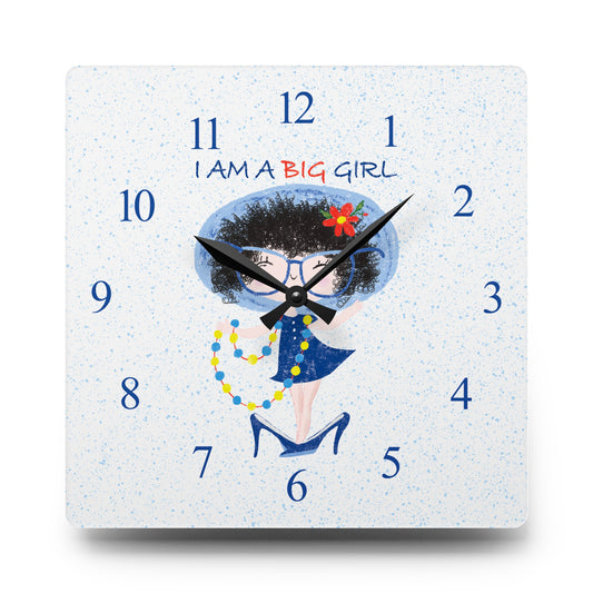 Acrylic Wall Clock - Tick-Tock, Diva O'Clock!