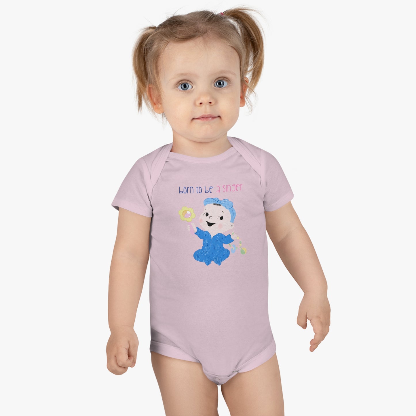 Baby Short Sleeve Onesie® - SINGER (GIRL)