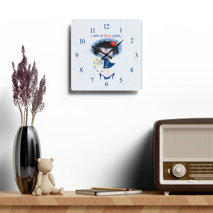 Acrylic Wall Clock - Tick-Tock, Diva O'Clock!