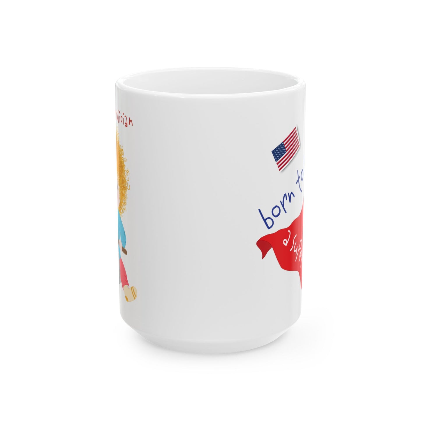 Funny Superman Baby Coffee Mug (Blonde) - 11oz & 15oz