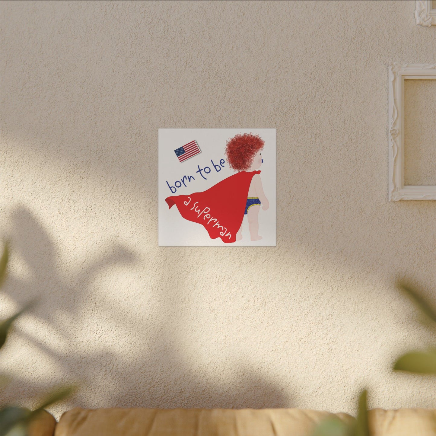 Copy of Superhero Canvas Art for Kids, Nursery Decor, Gift for New Parents, Kids' Room Wall Art, Playroom Decoration