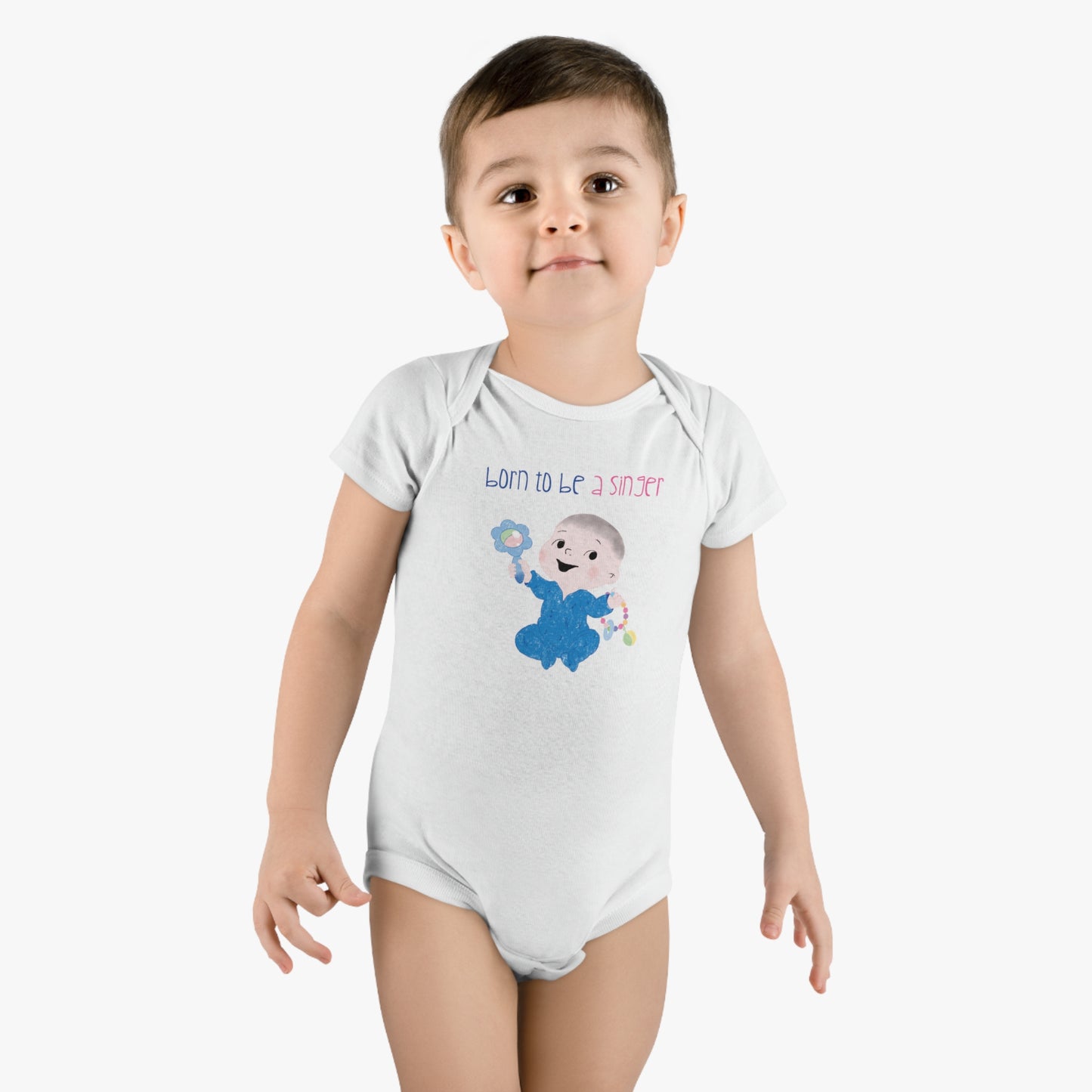 Baby Short Sleeve Onesie® - SINGER (BOY)