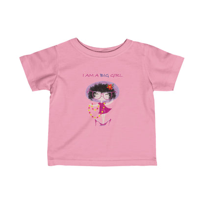 Infant Fine Jersey Tee - Big Girl, Bigger Sass!