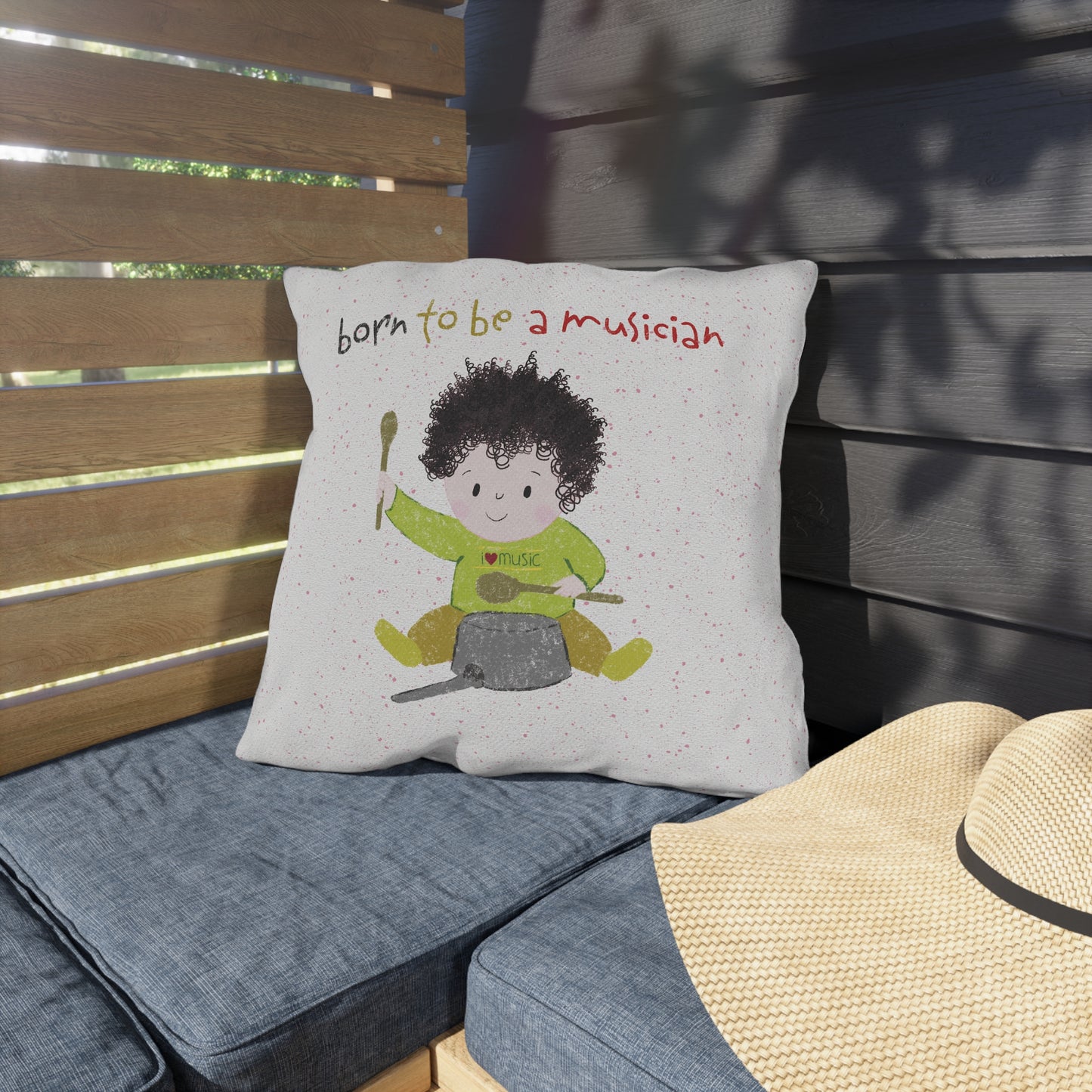 Double-Sided Outdoor Pillow - Super Time, All the Time!